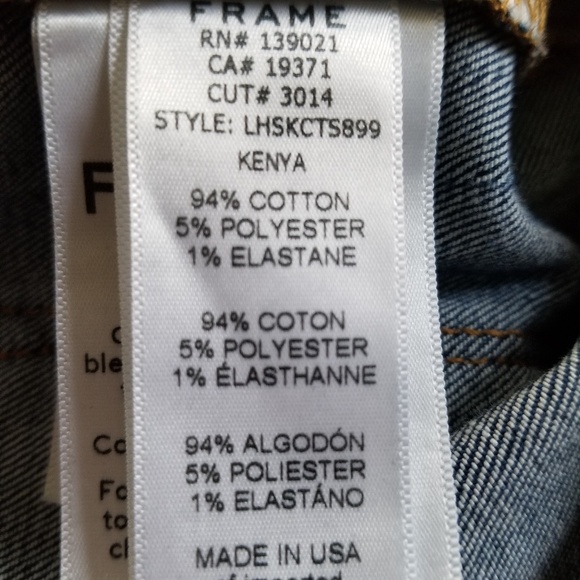 FRAME Women's Tux Stripe Le High‎ Skinny Crop Jeans Size 27 - Picture 13 of 13